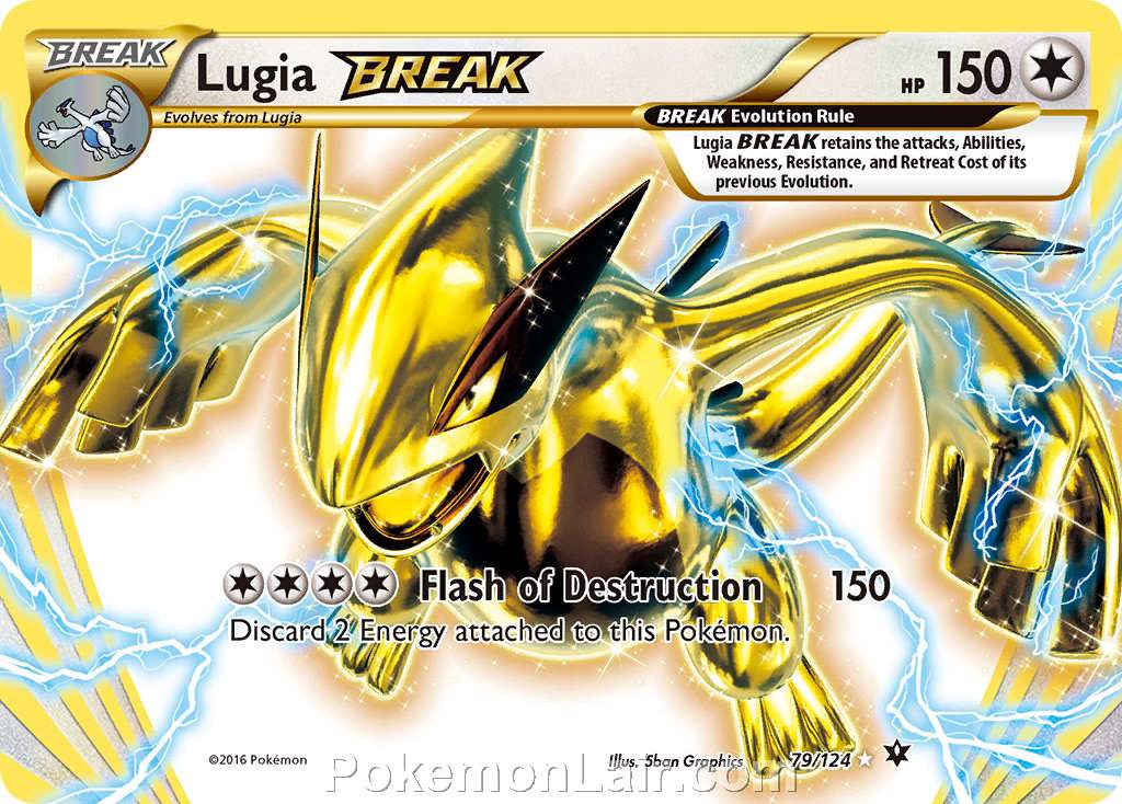 2016 Pokemon Trading Card Game Fates Collide Price List – 79 Lugia Break