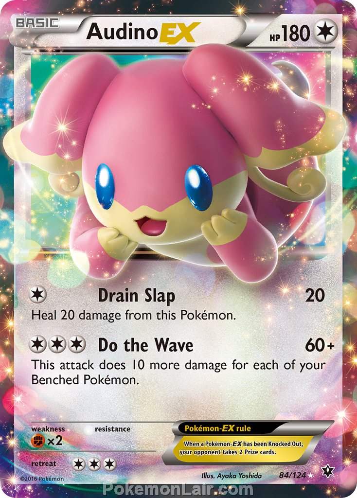 2016 Pokemon Trading Card Game Fates Collide Price List – 84 Audino EX