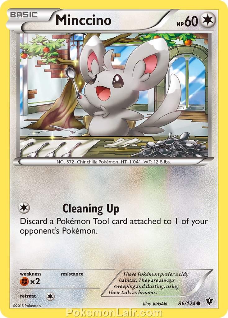 2016 Pokemon Trading Card Game Fates Collide Price List – 86 Minccino