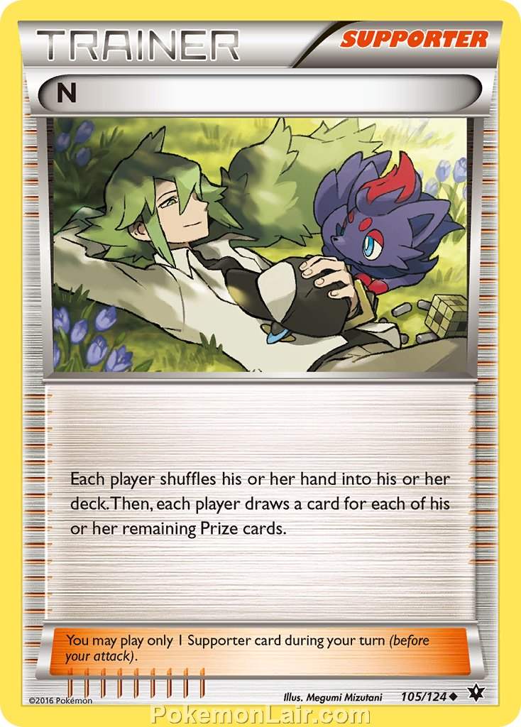 2016 Pokemon Trading Card Game Fates Collide Set – 105 N