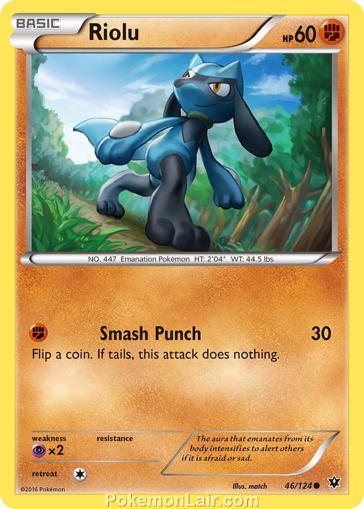 2016 Pokemon Trading Card Game Fates Collide Set – 46 Riolu