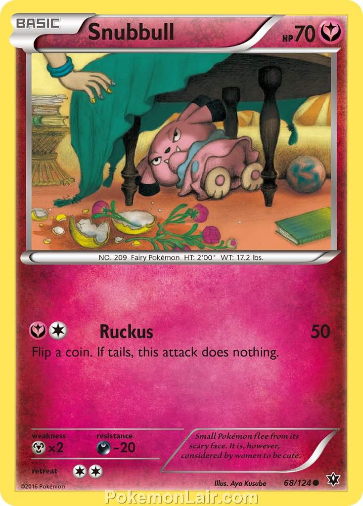2016 Pokemon Trading Card Game Fates Collide Set – 68 Snubbull