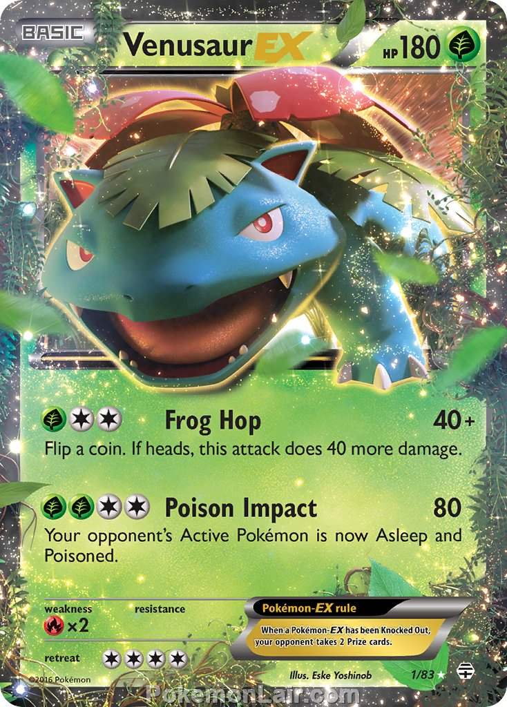 2016 Pokemon Trading Card Game Generations Price List – 01 Venusaur EX