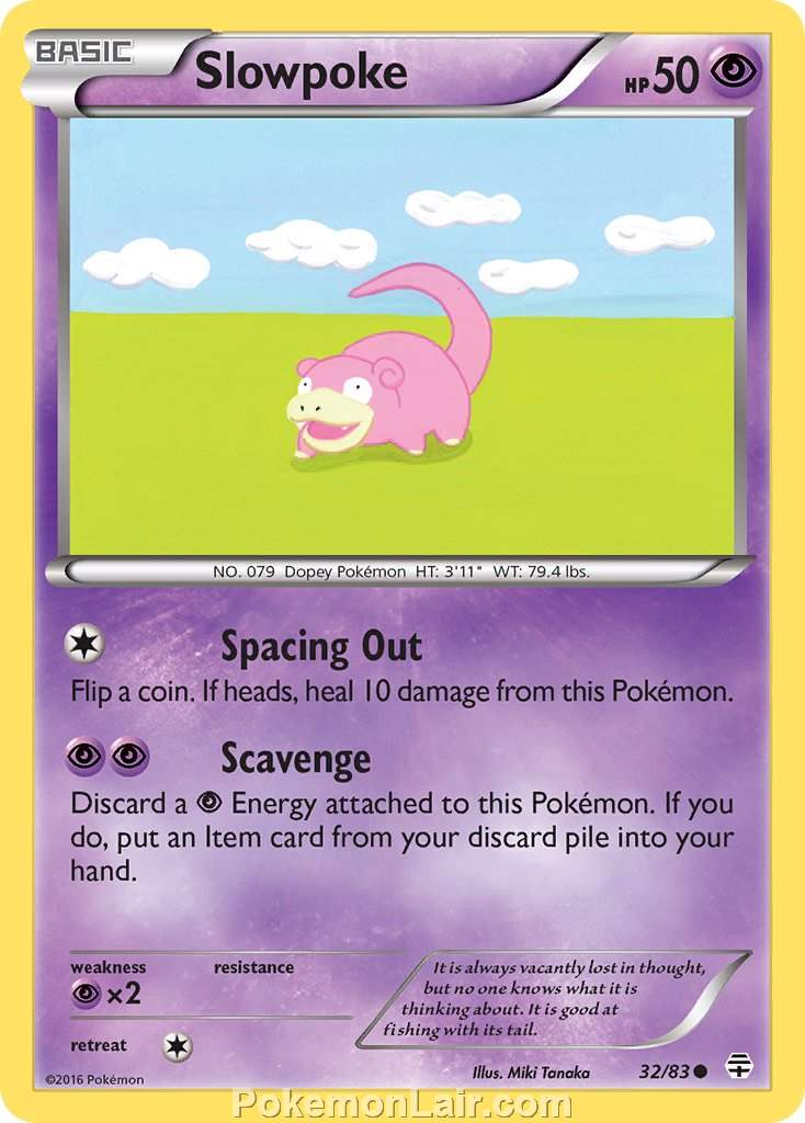 2016 Pokemon Trading Card Game Generations Price List – 32 Slowpoke