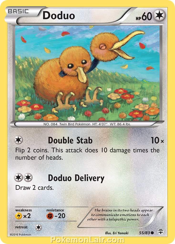 2016 Pokemon Trading Card Game Generations Price List – 55 Doduo