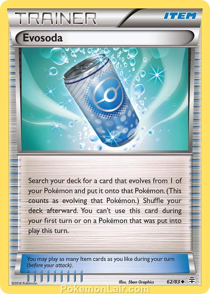 2016 Pokemon Trading Card Game Generations Price List – 62 Evosoda