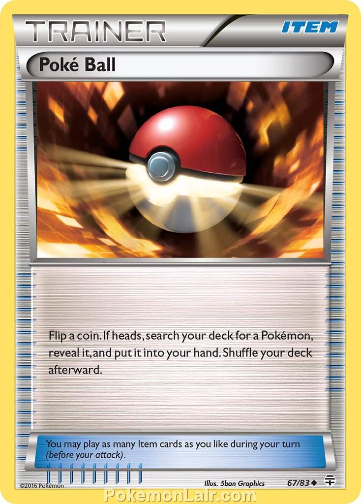 2016 Pokemon Trading Card Game Generations Price List – 67 Poke Ball