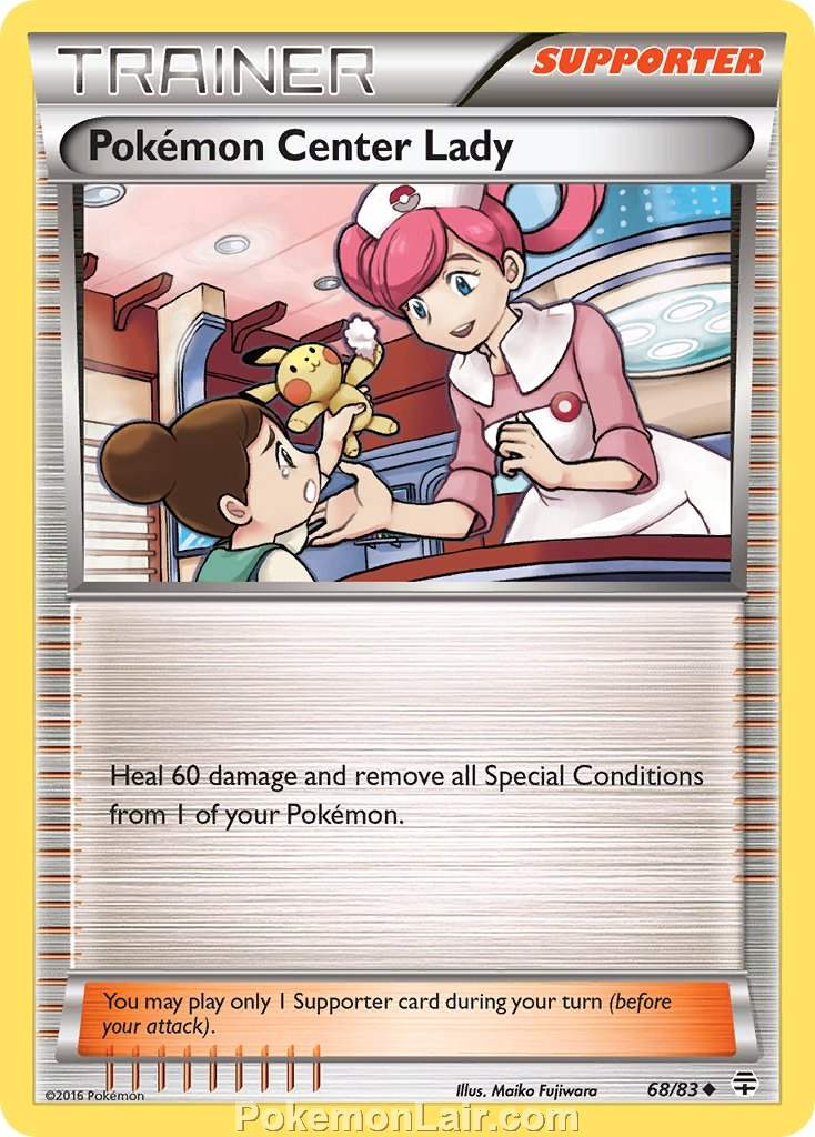 2016 Pokemon Trading Card Game Generations Price List – 68 Pokemon Center Lady