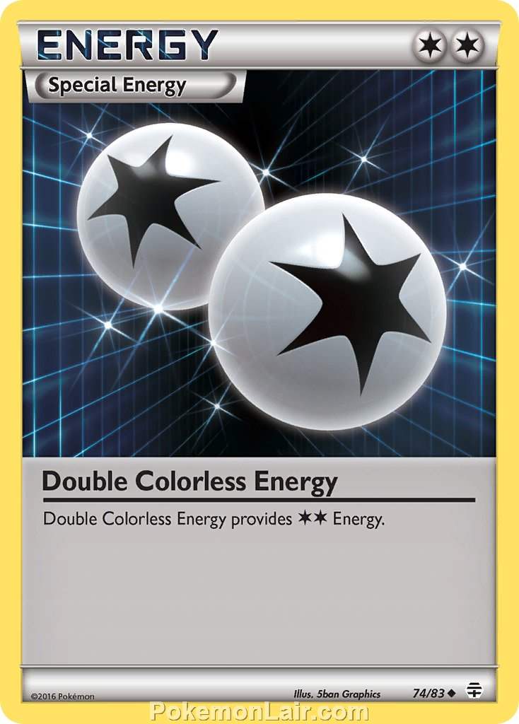 2016 Pokemon Trading Card Game Generations Price List – 74 Double Colorless Energy