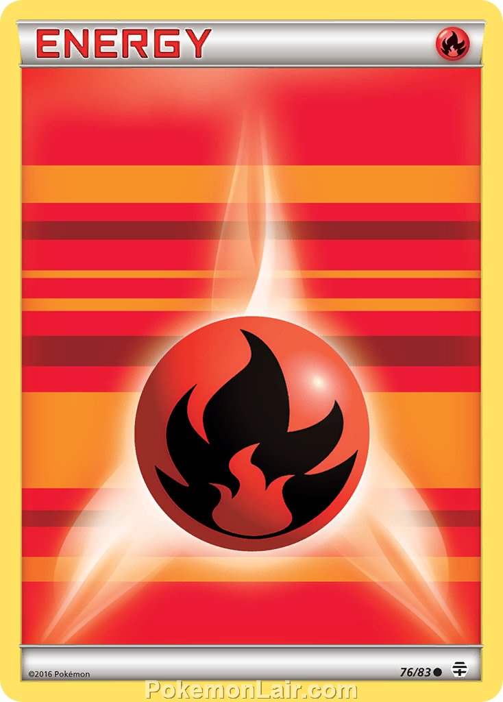 2016 Pokemon Trading Card Game Generations Price List – 76 Fire Energy