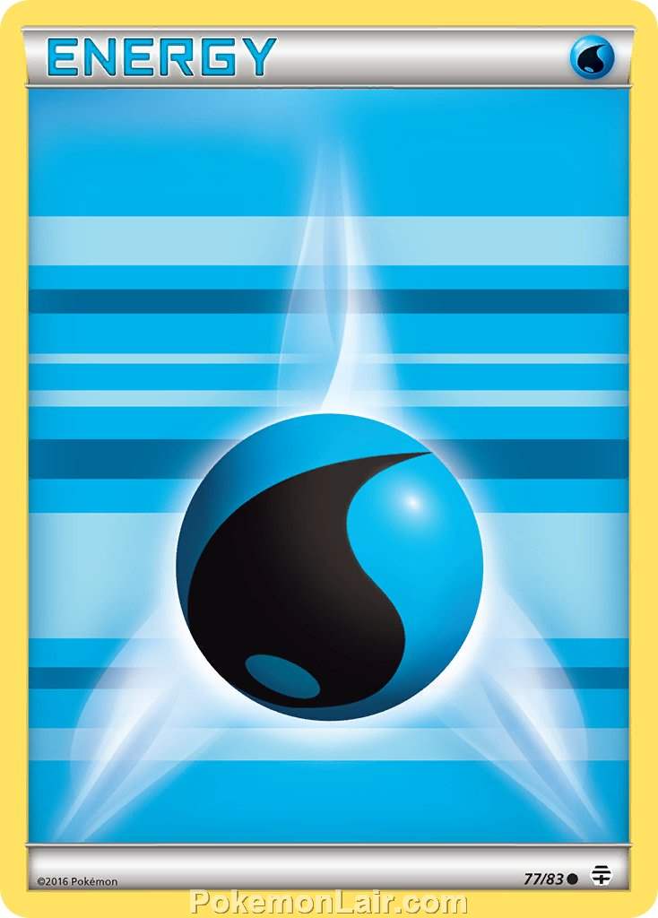 2016 Pokemon Trading Card Game Generations Price List – 77 Water Energy