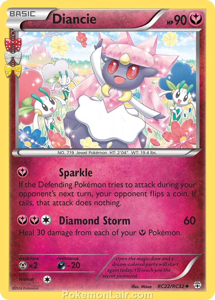2016 Pokemon Trading Card Game Generations Price List – RC22 Diancie