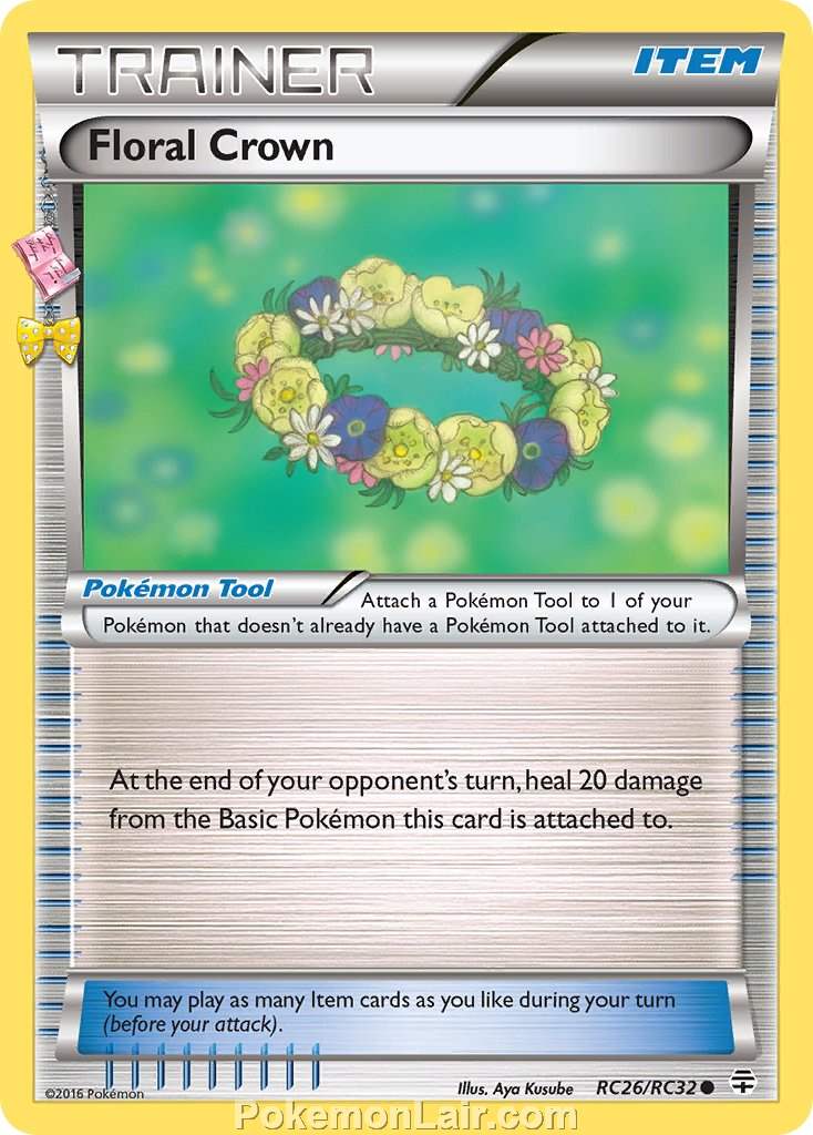 2016 Pokemon Trading Card Game Generations Price List – RC26 Floral crown