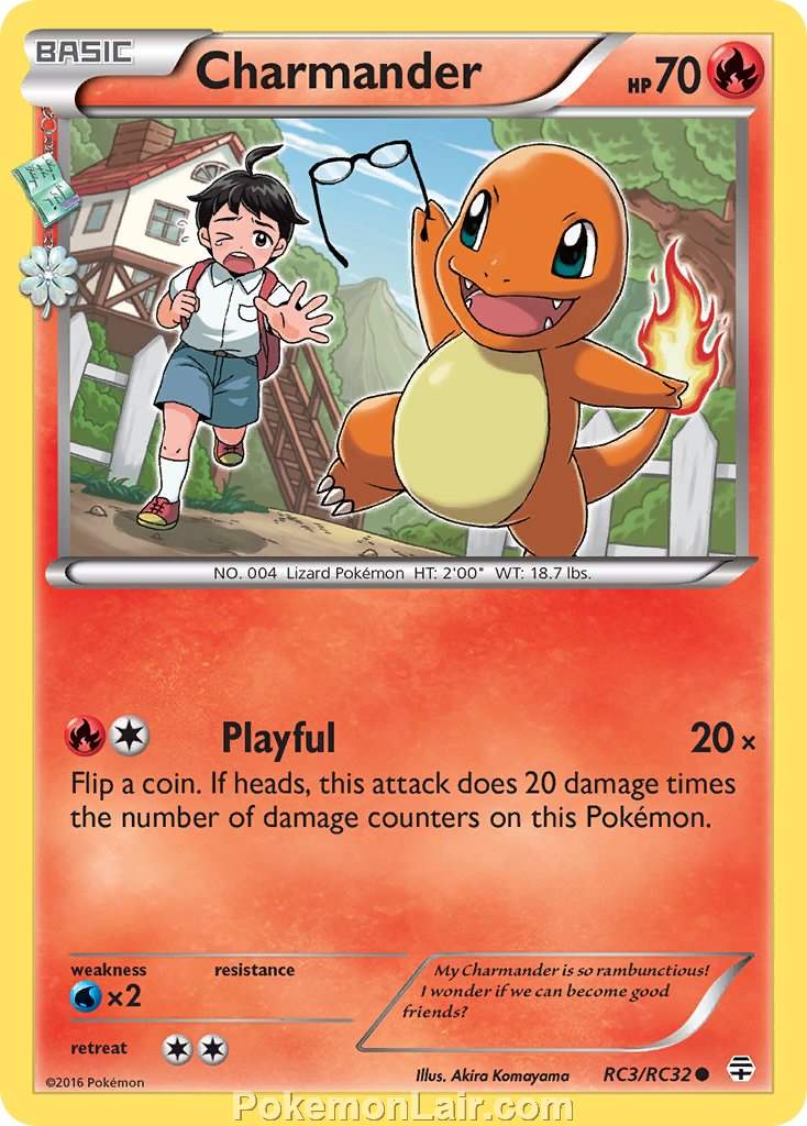 2016 Pokemon Trading Card Game Generations Price List – RC3 Charmander