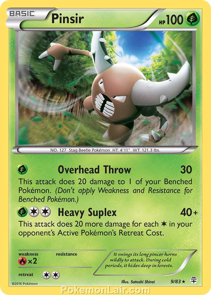 2016 Pokemon Trading Card Game Generations Set – 09 Pinsir