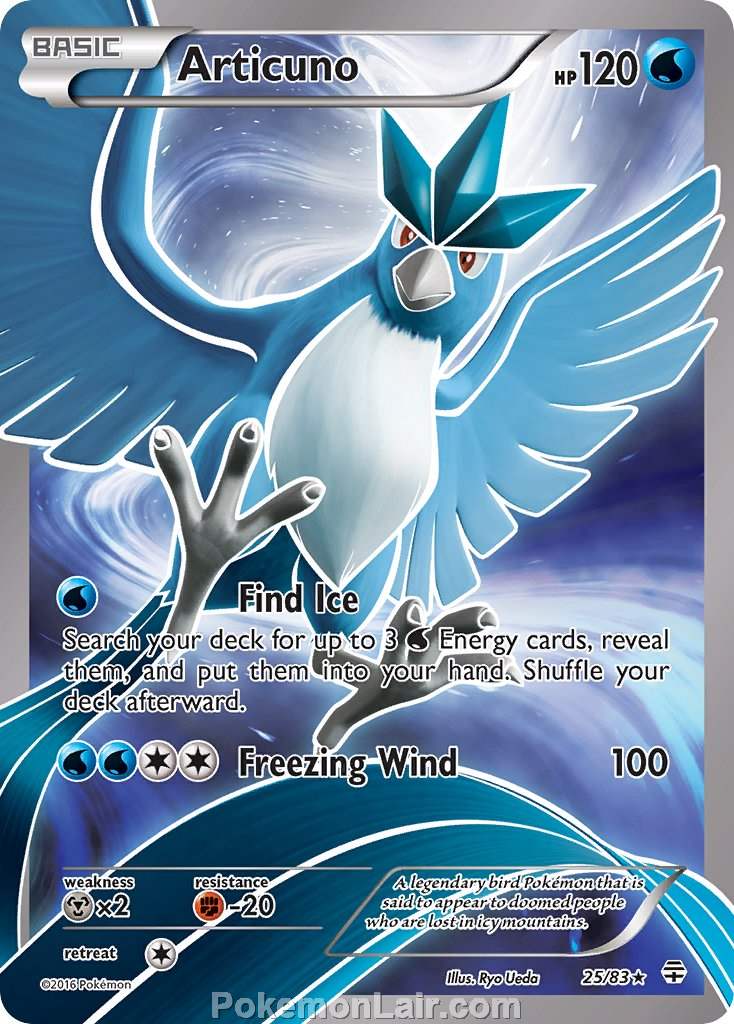 2016 Pokemon Trading Card Game Generations Set – 25 Articuno