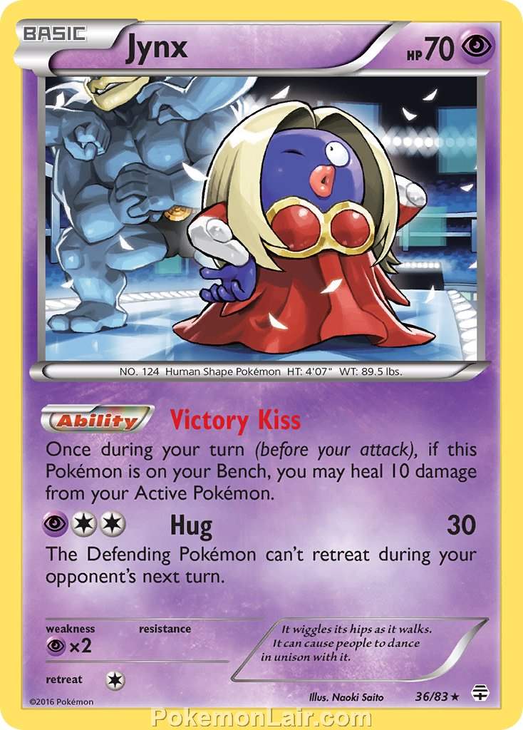 2016 Pokemon Trading Card Game Generations Set – 36 Jynx