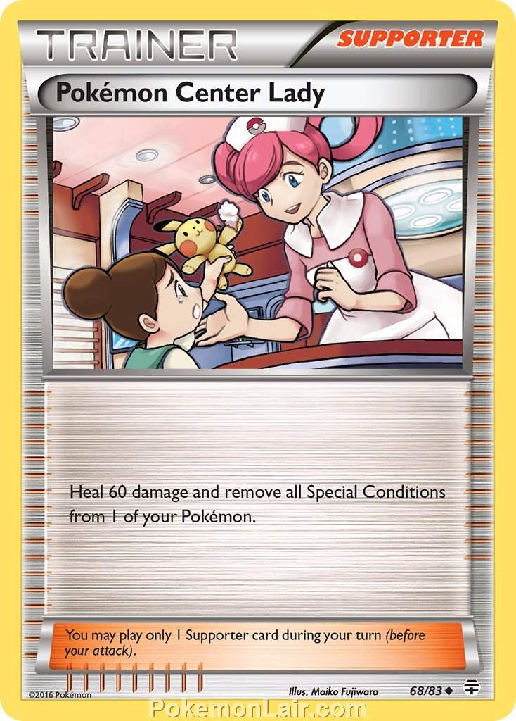 2016 Pokemon Trading Card Game Generations Set – 68 Pokemon Center Lady