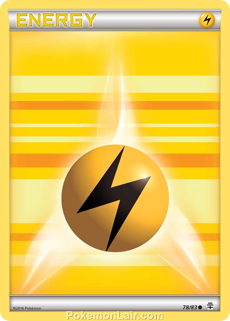 2016 Pokemon Trading Card Game Generations Set – 78 Lightning Energy