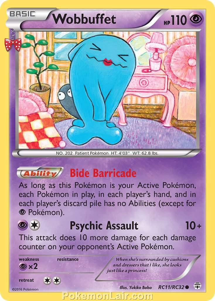 2016 Pokemon Trading Card Game Generations Set – RC11 Wobbuffet