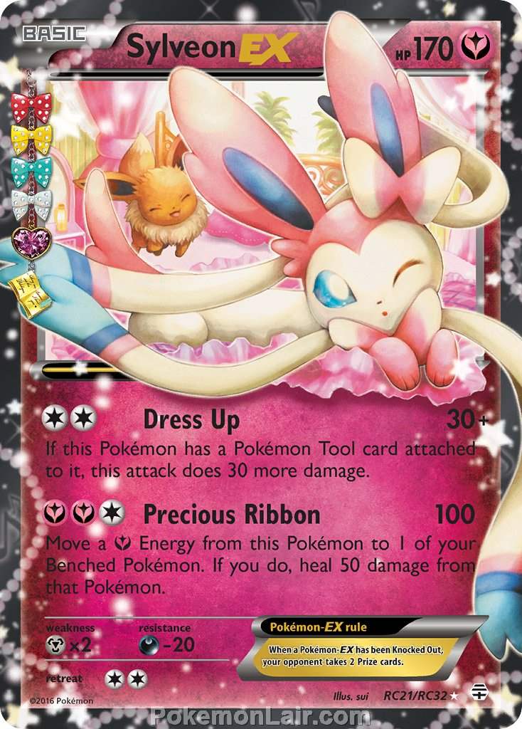 2016 Pokemon Trading Card Game Generations Set – RC21 Sylveon EX