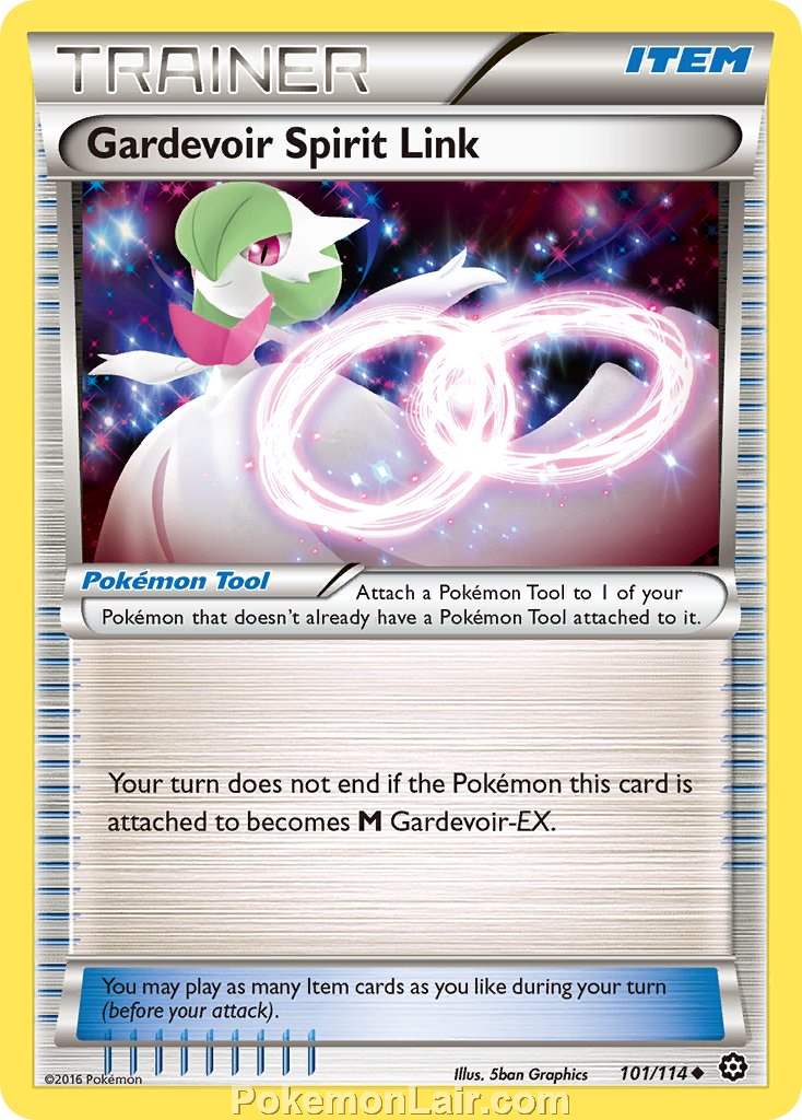 2016 Pokemon Trading Card Game Steam Siege Price List – 101 Gardevoir Spirit Link