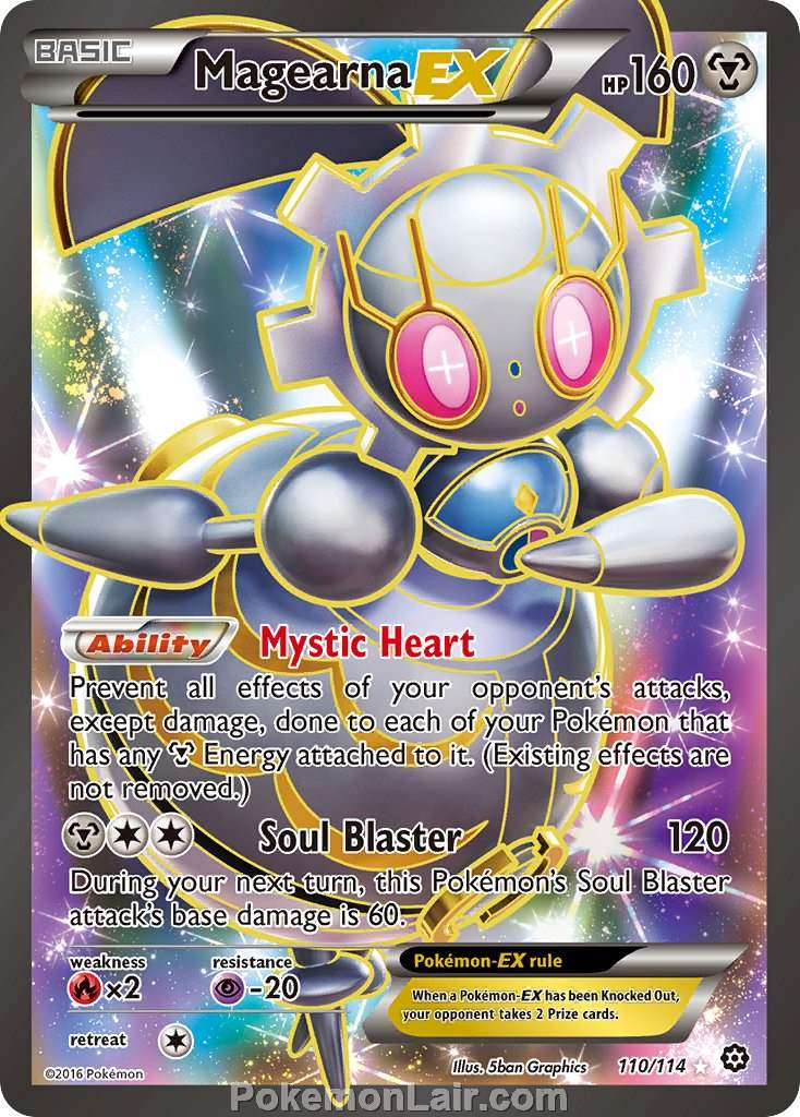 2016 Pokemon Trading Card Game Steam Siege Price List – 110 Magearna EX