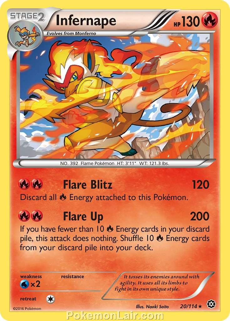 2016 Pokemon Trading Card Game Steam Siege Price List – 20 Infernape