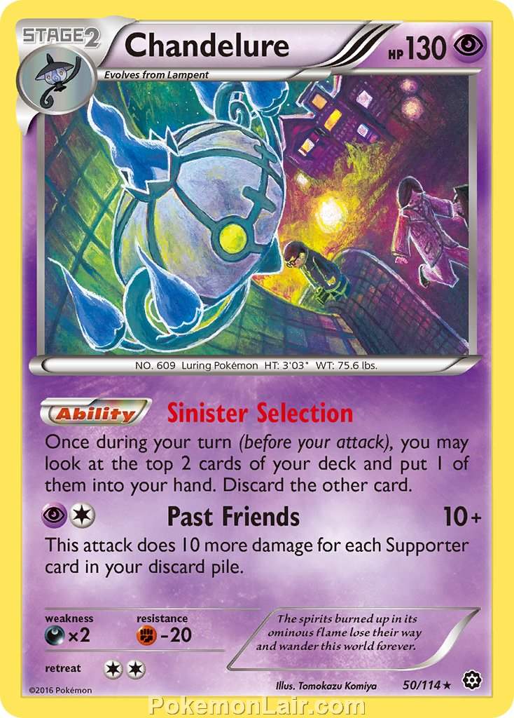 2016 Pokemon Trading Card Game Steam Siege Price List – 50 Chandelure