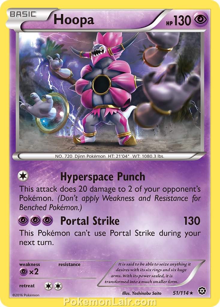 2016 Pokemon Trading Card Game Steam Siege Price List – 51 Hoopa