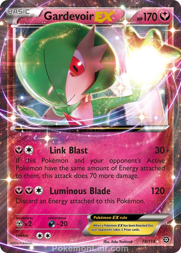 2016 Pokemon Trading Card Game Steam Siege Price List – 78 Gardevoir EX