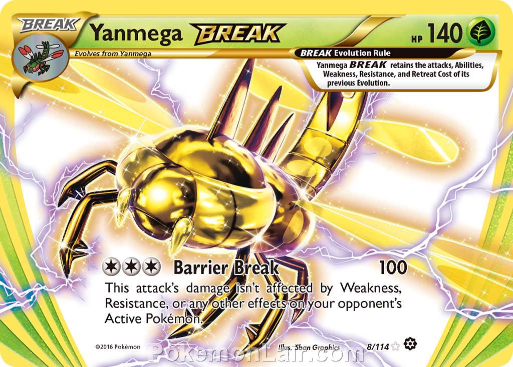 2016 Pokemon Trading Card Game Steam Siege Price List – 8 Yanmega Break