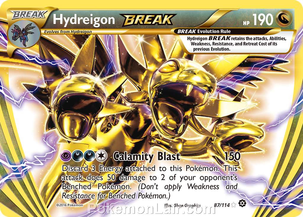 2016 Pokemon Trading Card Game Steam Siege Price List – 87 Hydreigon Break