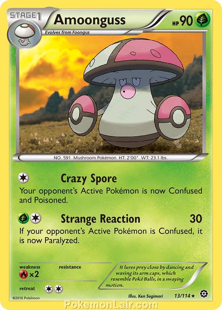 2016 Pokemon Trading Card Game Steam Siege Set – 13 Amoonguss