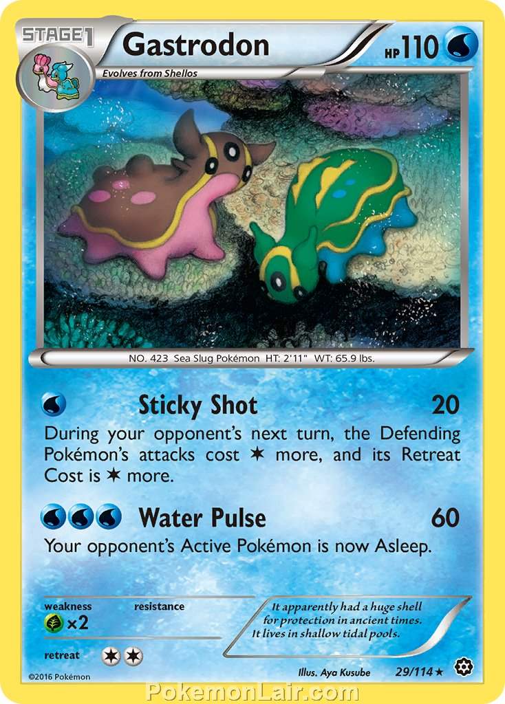 2016 Pokemon Trading Card Game Steam Siege Set – 29 Gastrodon