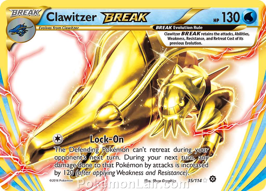 2016 Pokemon Trading Card Game Steam Siege Set – 35 Clawitzer Break