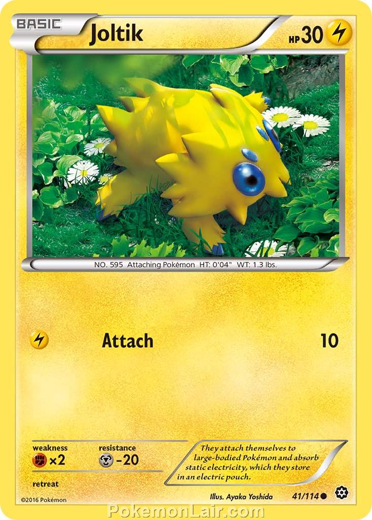 2016 Pokemon Trading Card Game Steam Siege Set – 41 Joltik