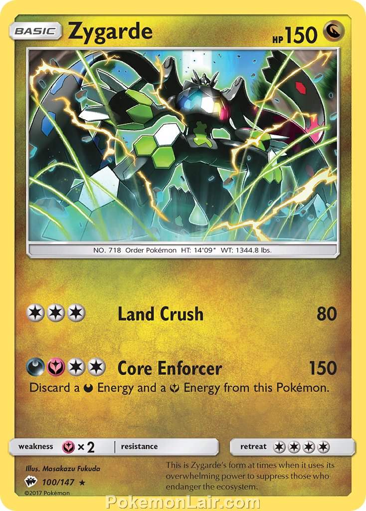 2017 Pokemon Trading Card Game Burning Shadows Price List – 100 Zygarde