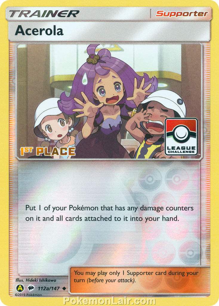 2017 Pokemon Trading Card Game Burning Shadows Price List – 112a Acerola