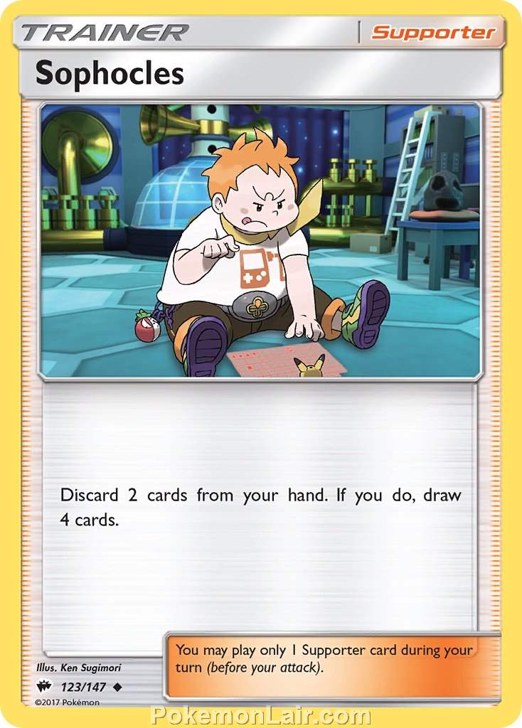 2017 Pokemon Trading Card Game Burning Shadows Price List – 123 Sophocles