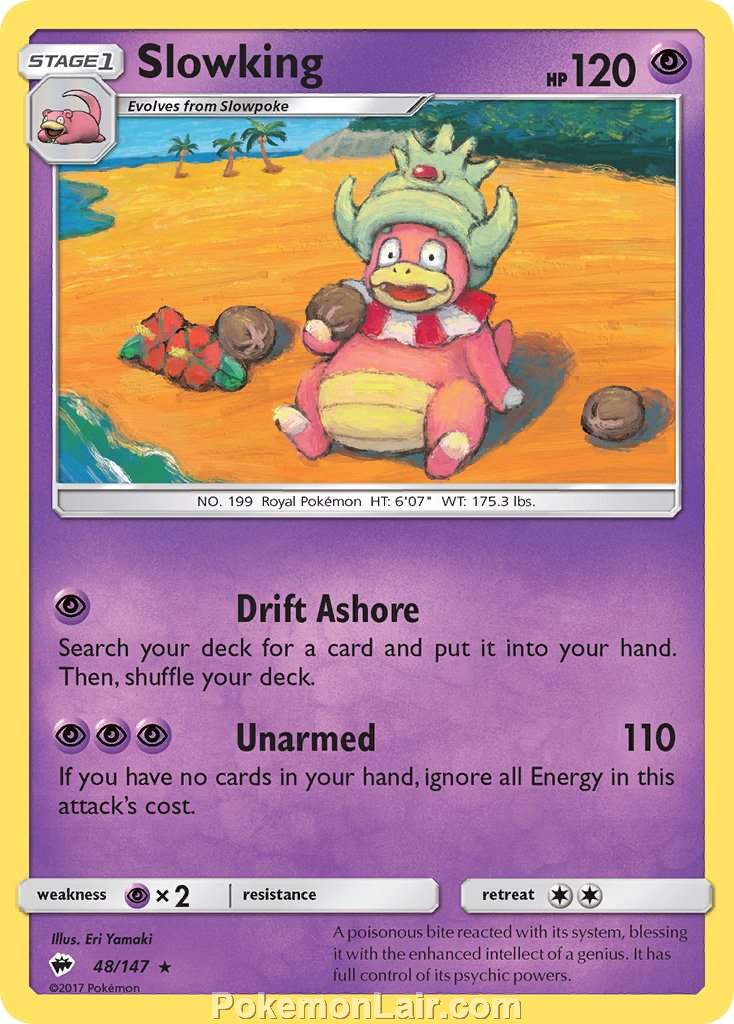 2017 Pokemon Trading Card Game Burning Shadows Price List – 48 Slowking