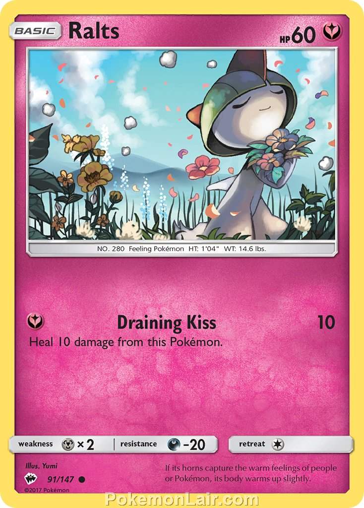 2017 Pokemon Trading Card Game Burning Shadows Price List – 91 Ralts