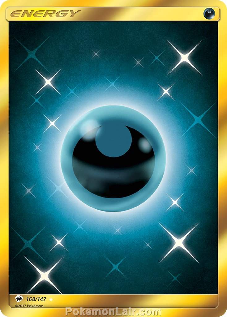 2017 Pokemon Trading Card Game Burning Shadows Set – 168 Darkness Energy