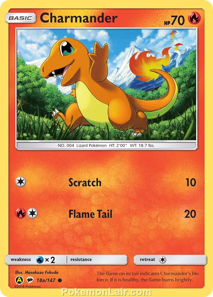 2017 Pokemon Trading Card Game Burning Shadows Set – 18a Charmander