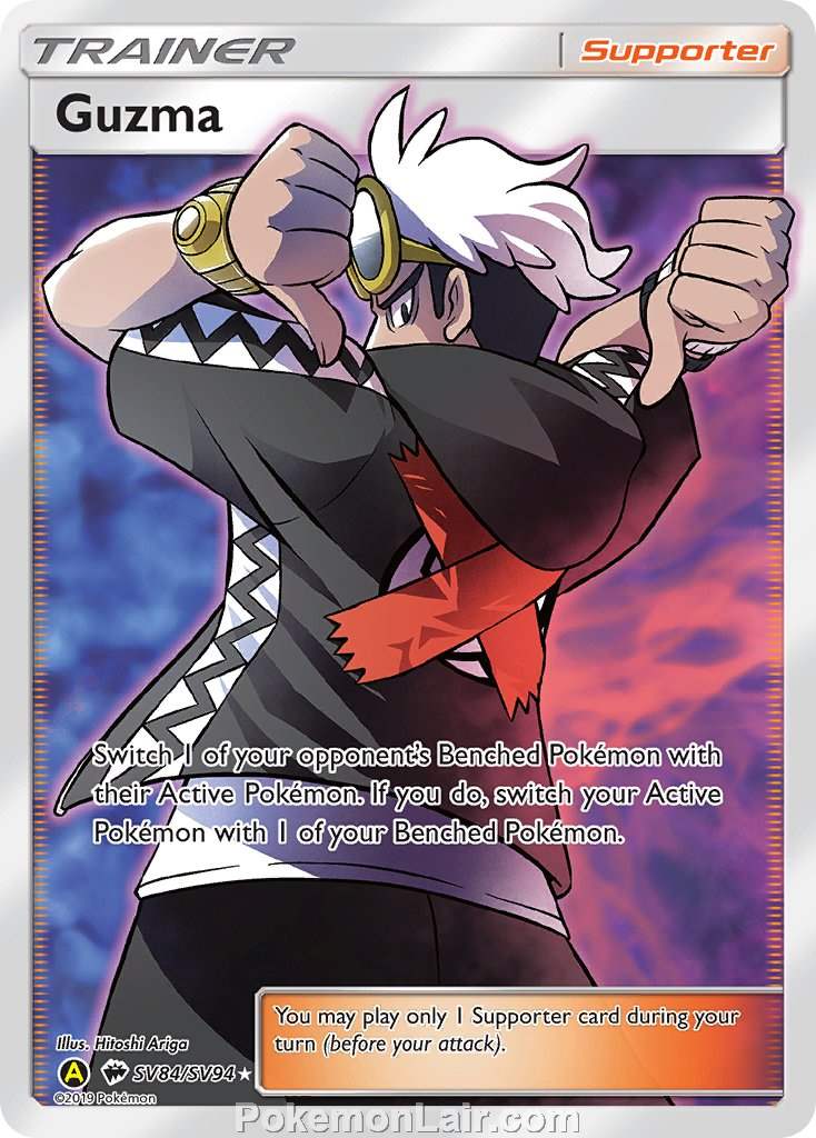 2017 Pokemon Trading Card Game Burning Shadows Set – SV84 Guzma