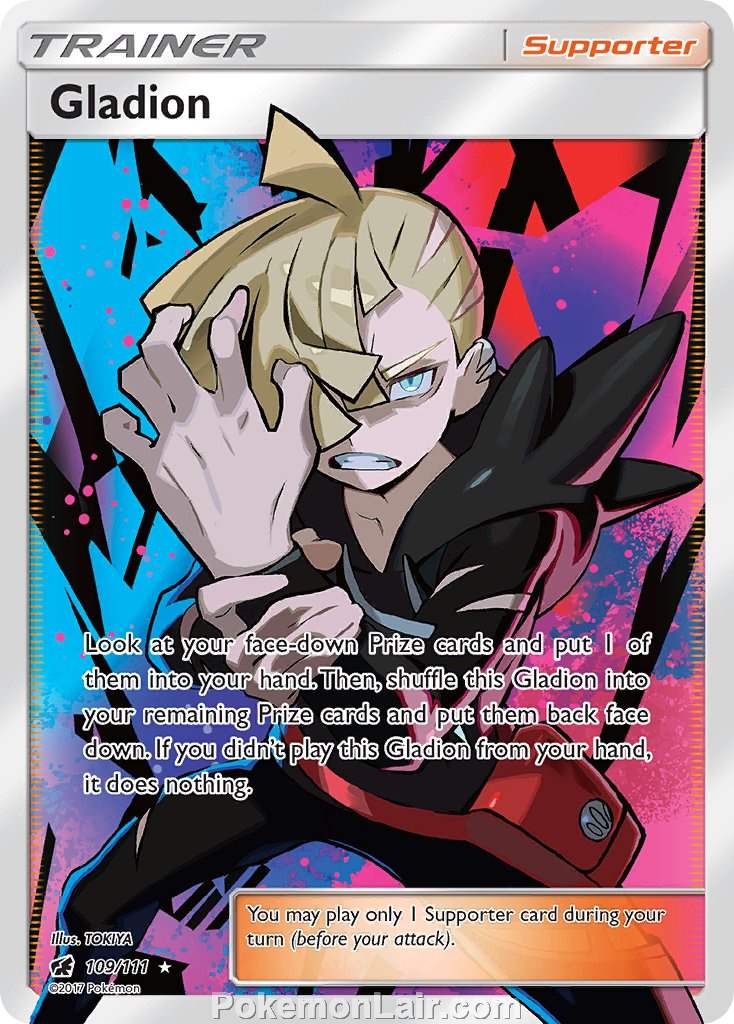 2017 Pokemon Trading Card Game Crimson Invasion Price List – 109 Gladion