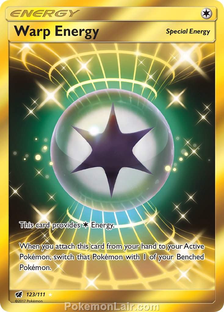 2017 Pokemon Trading Card Game Crimson Invasion Price List – 123 Warp Energy