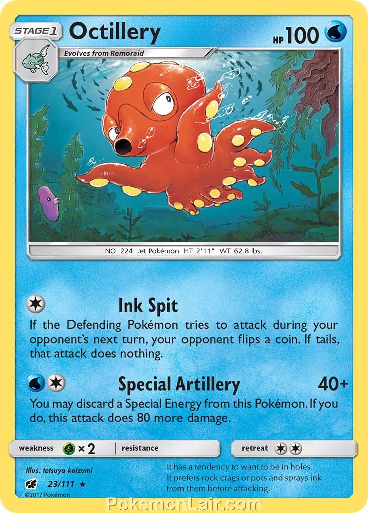 2017 Pokemon Trading Card Game Crimson Invasion Price List – 23 Octillery