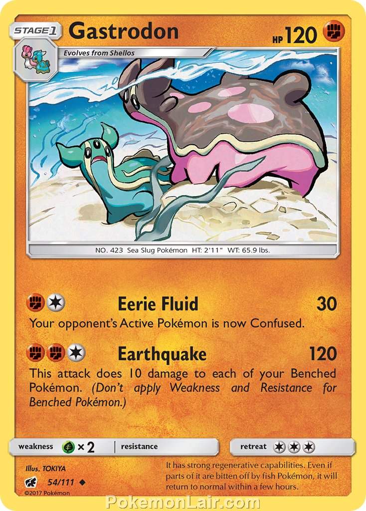 2017 Pokemon Trading Card Game Crimson Invasion Price List – 54 Gastrodon