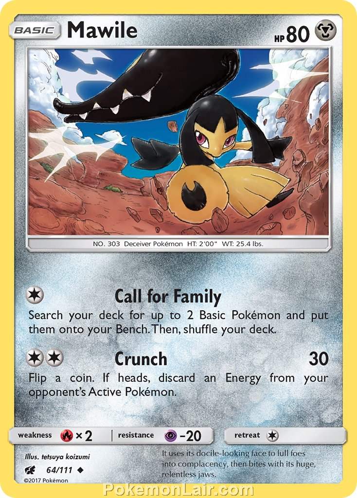 2017 Pokemon Trading Card Game Crimson Invasion Price List – 64 Mawile